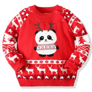 Pull De Noël « Panda Trop Mignon »