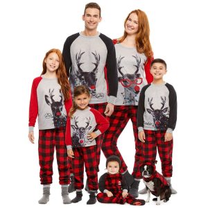 Pyjama De Noël Famille « La Famille Des Rennes »