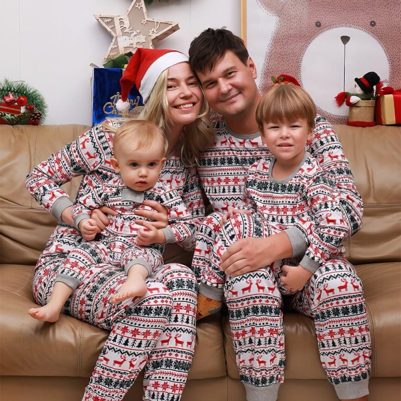 Pyjama De Noël Famille « Motifs De Noël »