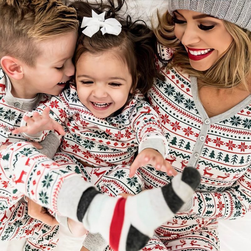 Pyjama De Noël Famille « Motifs De Noël »