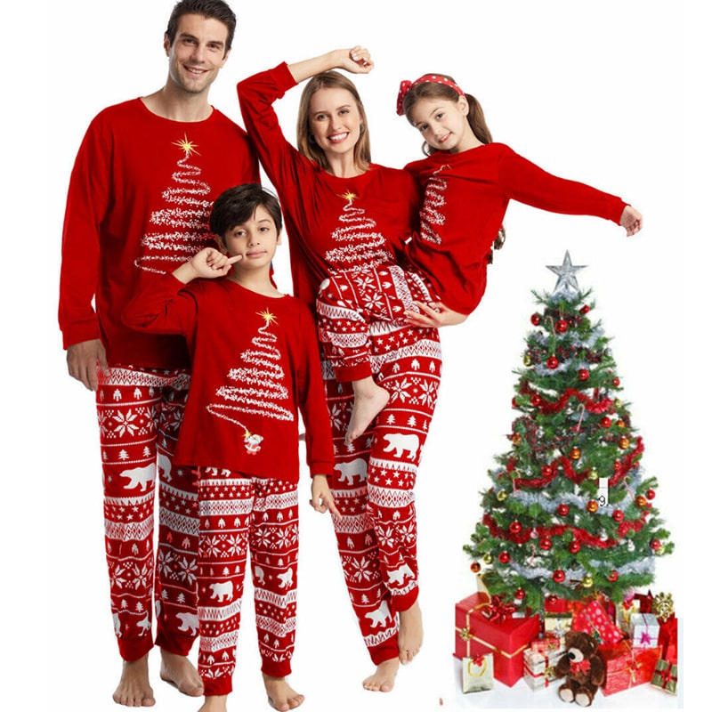 Pyjama De Noël Famille « Sapin De Noël »