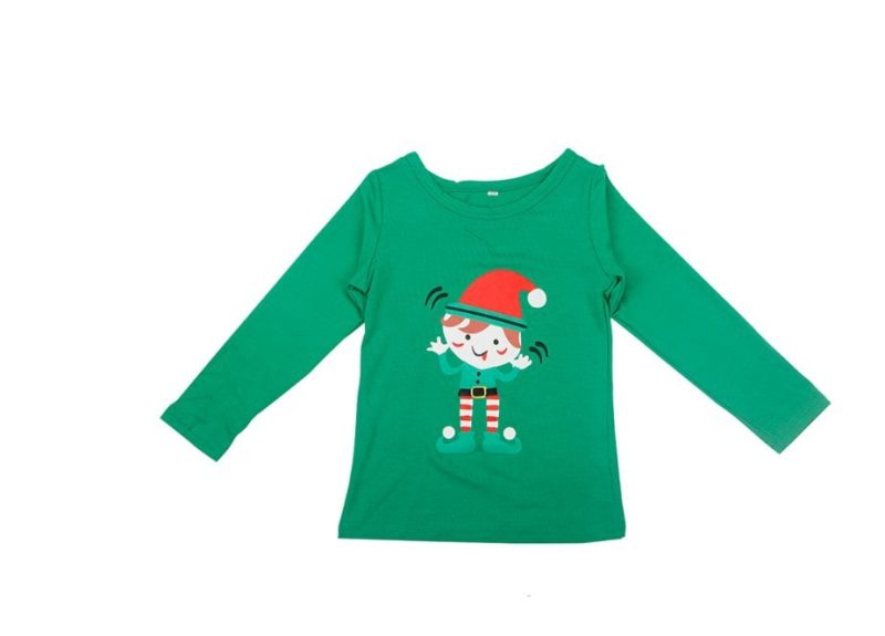 Pyjama De Noël Famille Vert « Chapeau De Noël »